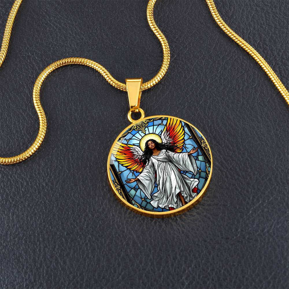 Guardian Angel Necklace with Engraving-[Heartfelt Family Gift]