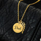 dad Memorial Necklace Angel Wing Charm-[Heartfelt Family Gift]