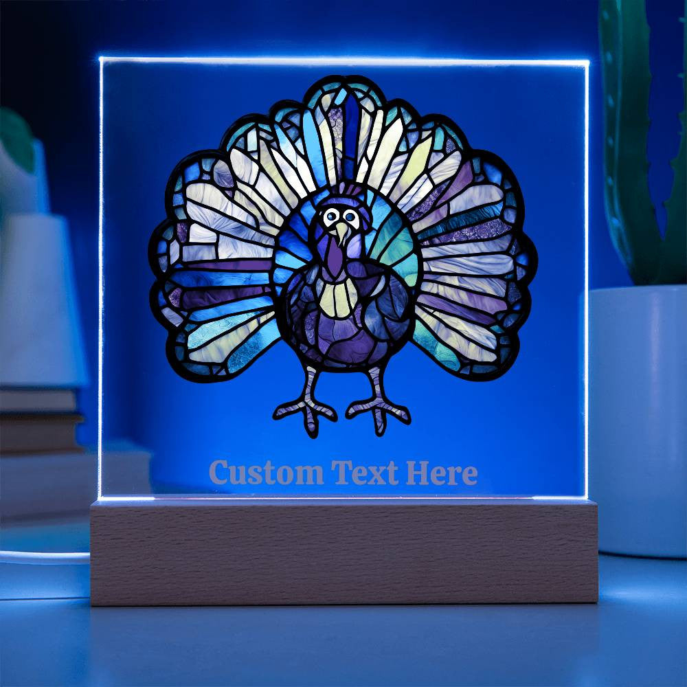 Thanksgiving Turkey Acrylic Plaque-[Heartfelt Family Gift]