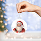 Santa Acrylic Christmas Ornament-[Heartfelt Family Gift]
