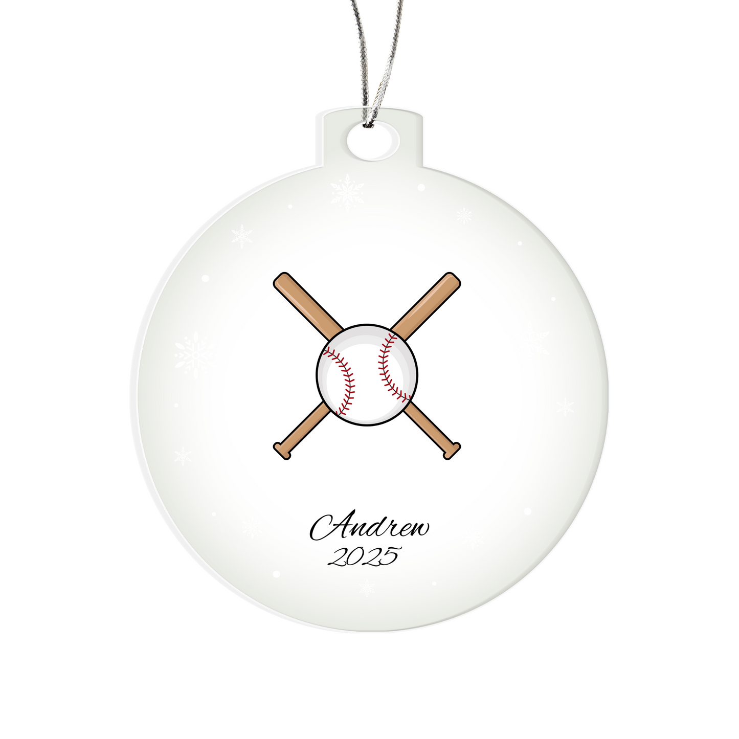 Baseball Christmas Tree Ornament
