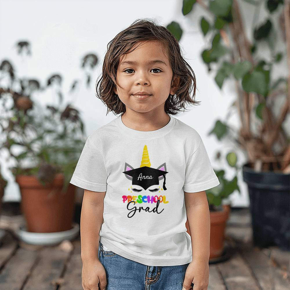 Personalized Name Preschool Graduation T-shirt-[Heartfelt Family Gift]