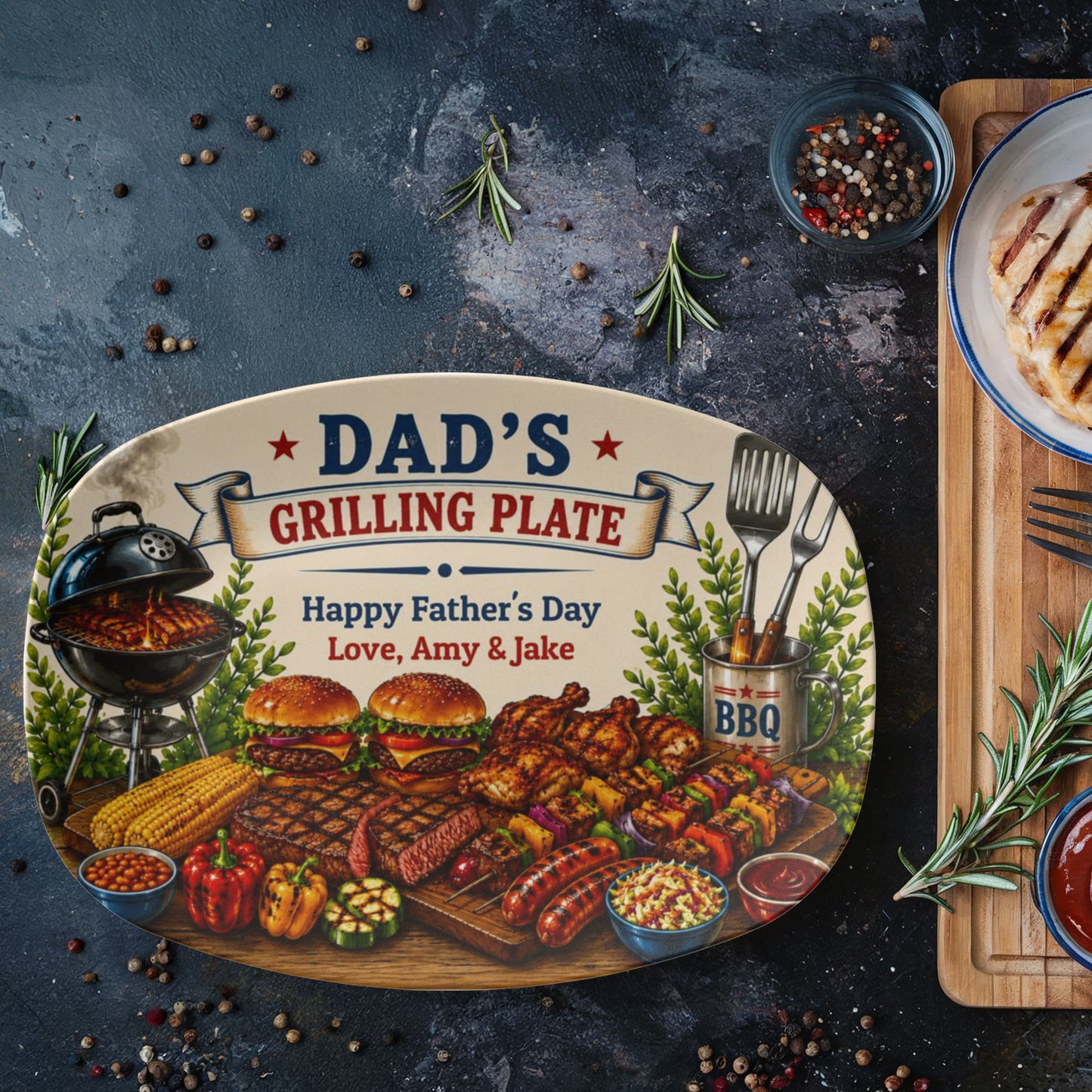 Dad's Grilling Plate