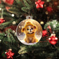 Cute Puppy Acrylic Christmas Ornament-[Heartfelt Family Gift]