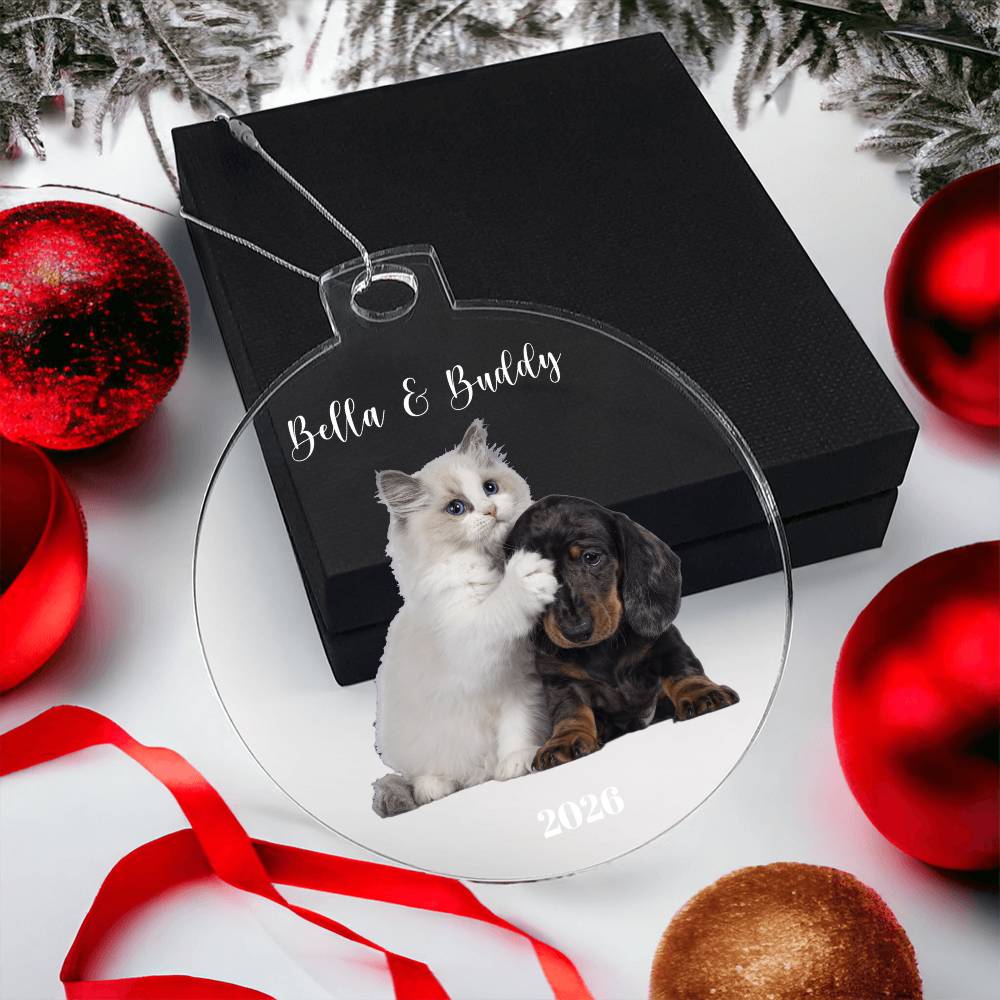 Personalized Pet Photo Charistmas Ornament