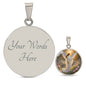 Angel Engraved Necklace-[Heartfelt Family Gift]