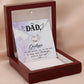 Dad Memorial Necklace Angel Wing Charm -Goodbye aret forever-[Heartfelt Family Gift]