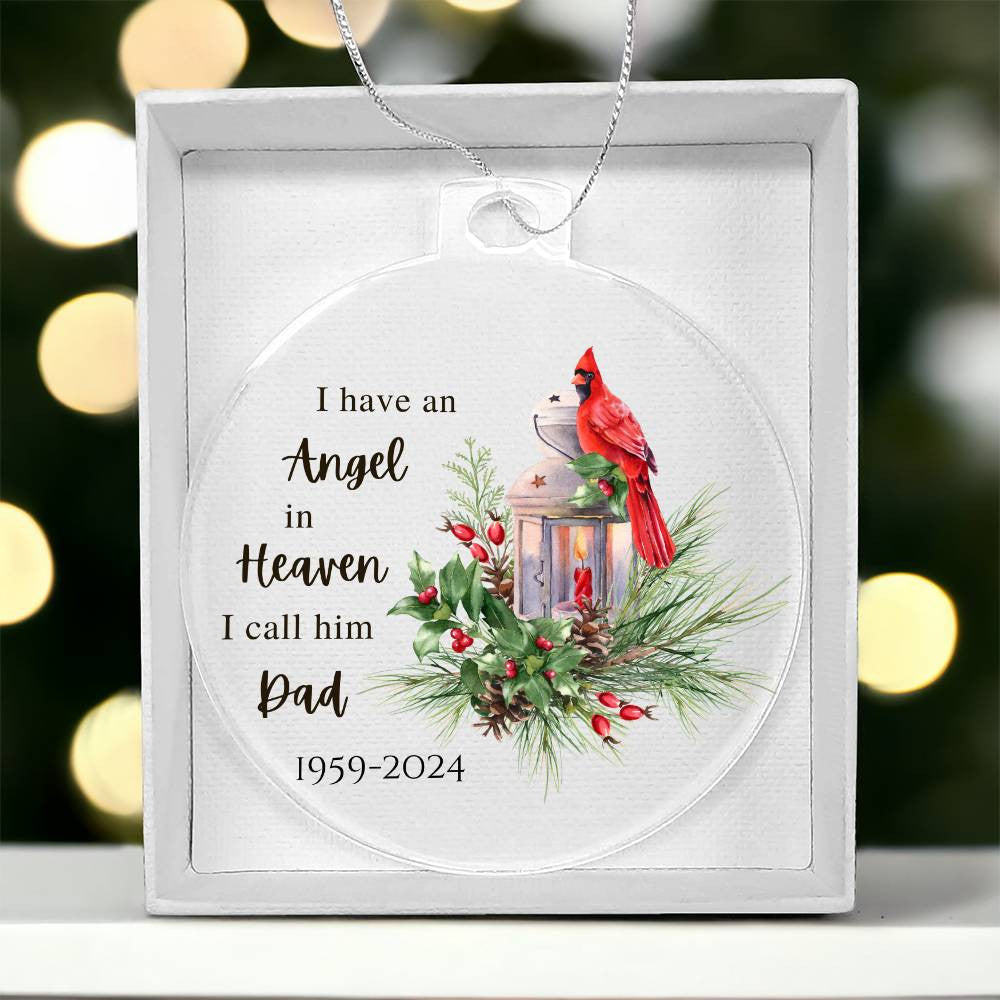 Dad Angel Ornament-[Heartfelt Family Gift]