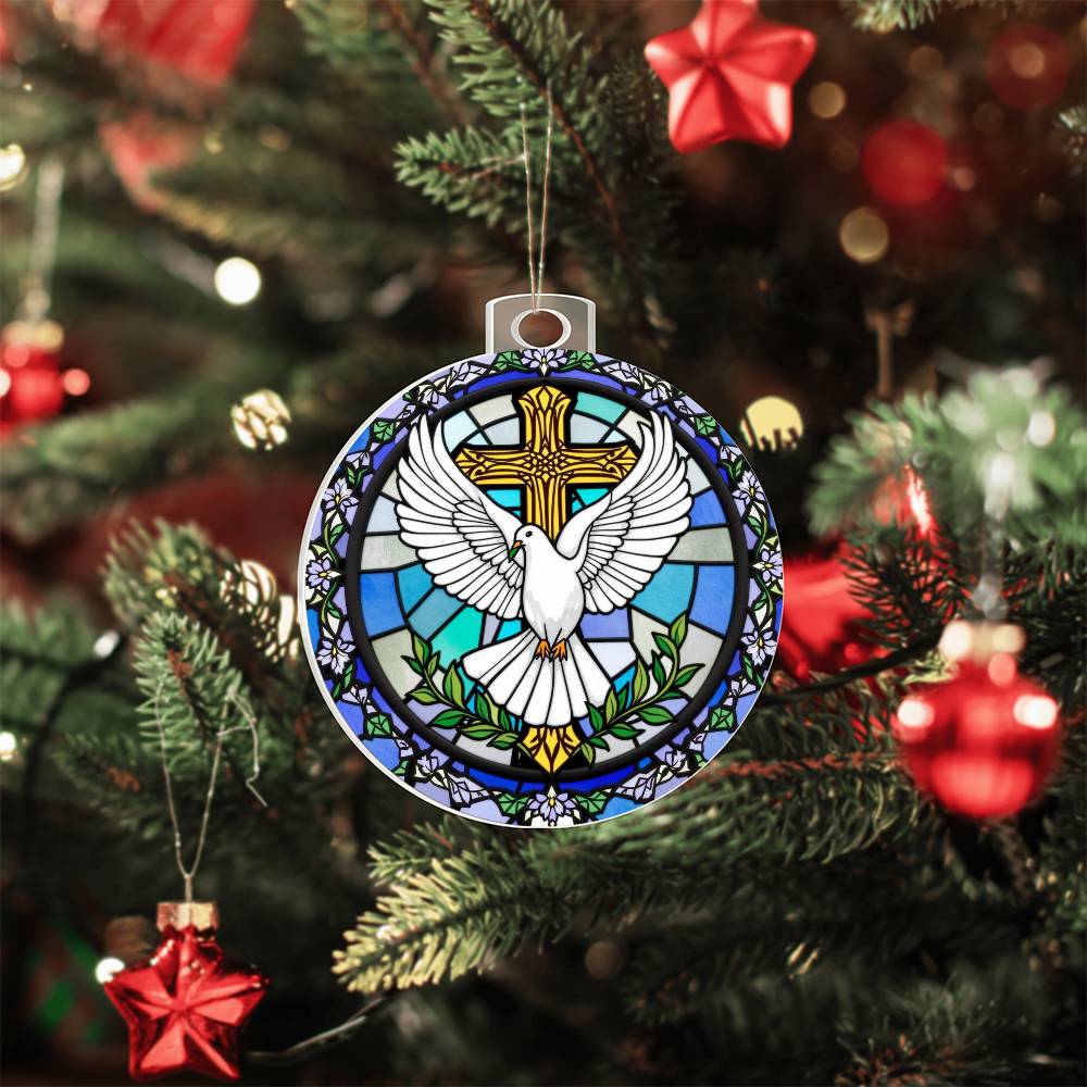 Dove Acrylic Ornament Plaque
