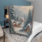 Snowy Village Christmas Woven Blanket-[Heartfelt Family Gift]