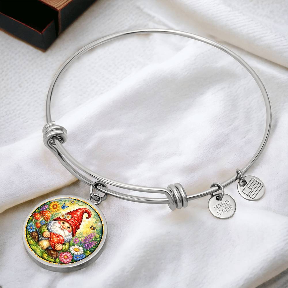 Garden Gnome Personalized Engraved Necklace Bracelet or Keychain