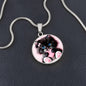 Cat heart Pendant Necklace with Engraving-[Heartfelt Family Gift]