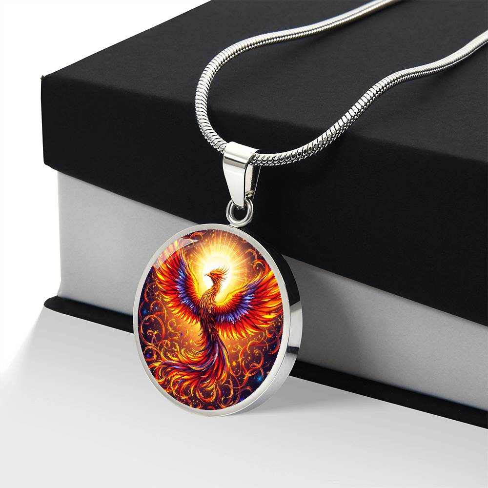 Rising Phoenix Pendant Necklace