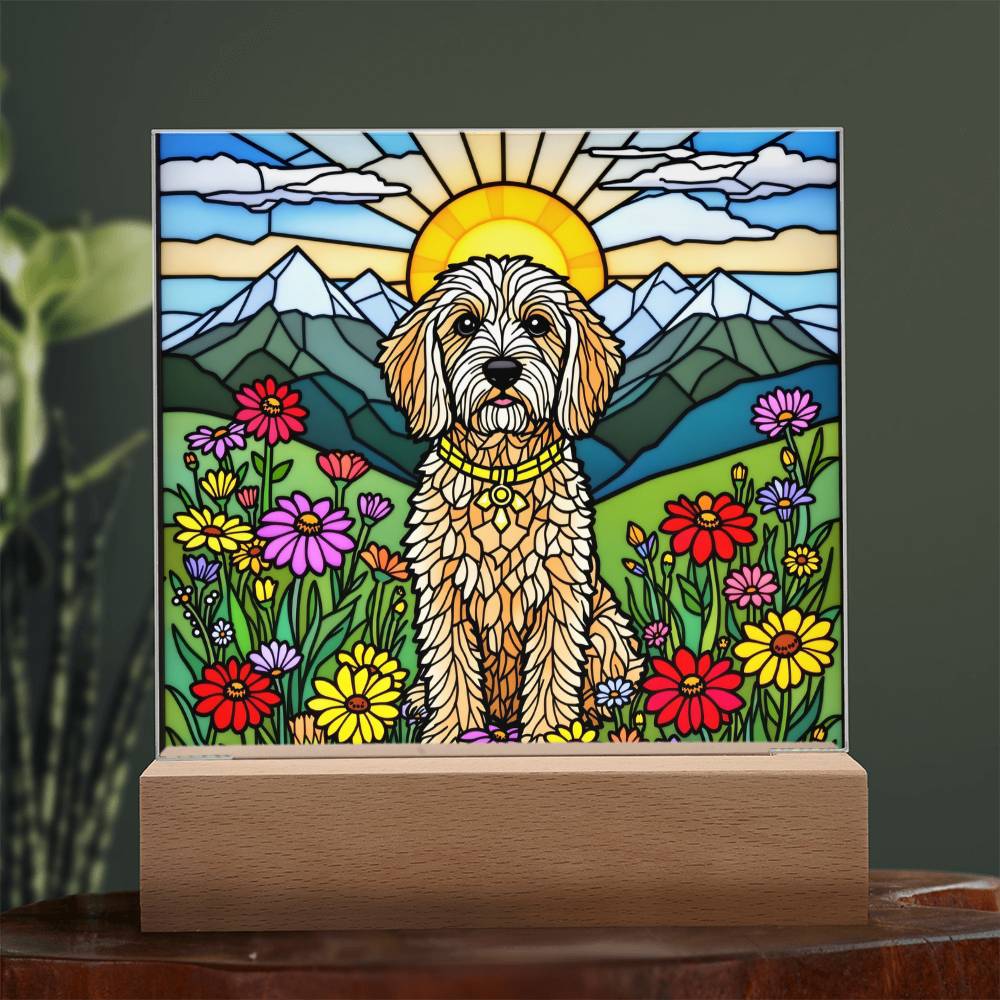 Labradoodle Lighted Plaque