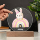Rainbow and Bunny Night Light-[Heartfelt Family Gift]