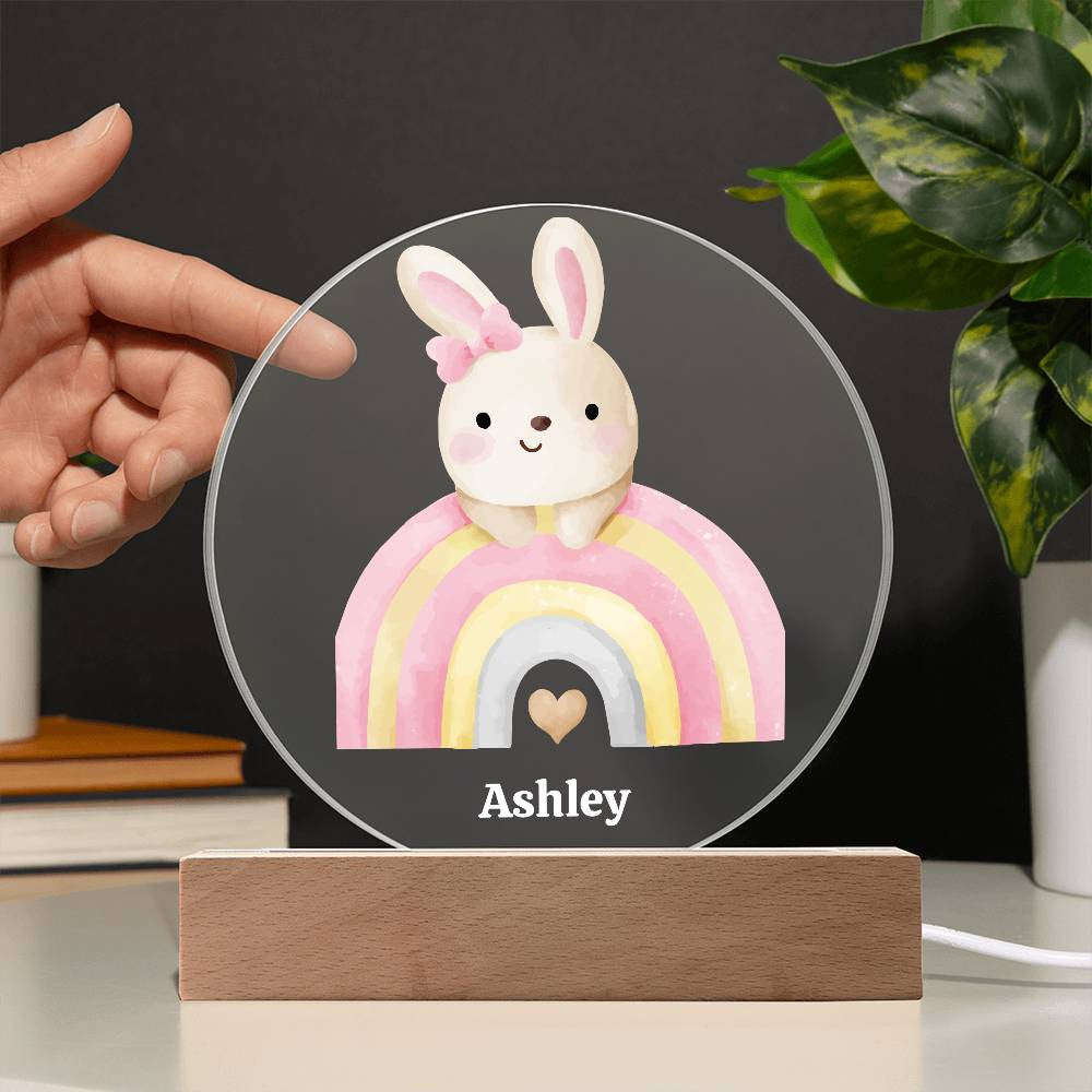 Rainbow and Bunny Night Light-[Heartfelt Family Gift]