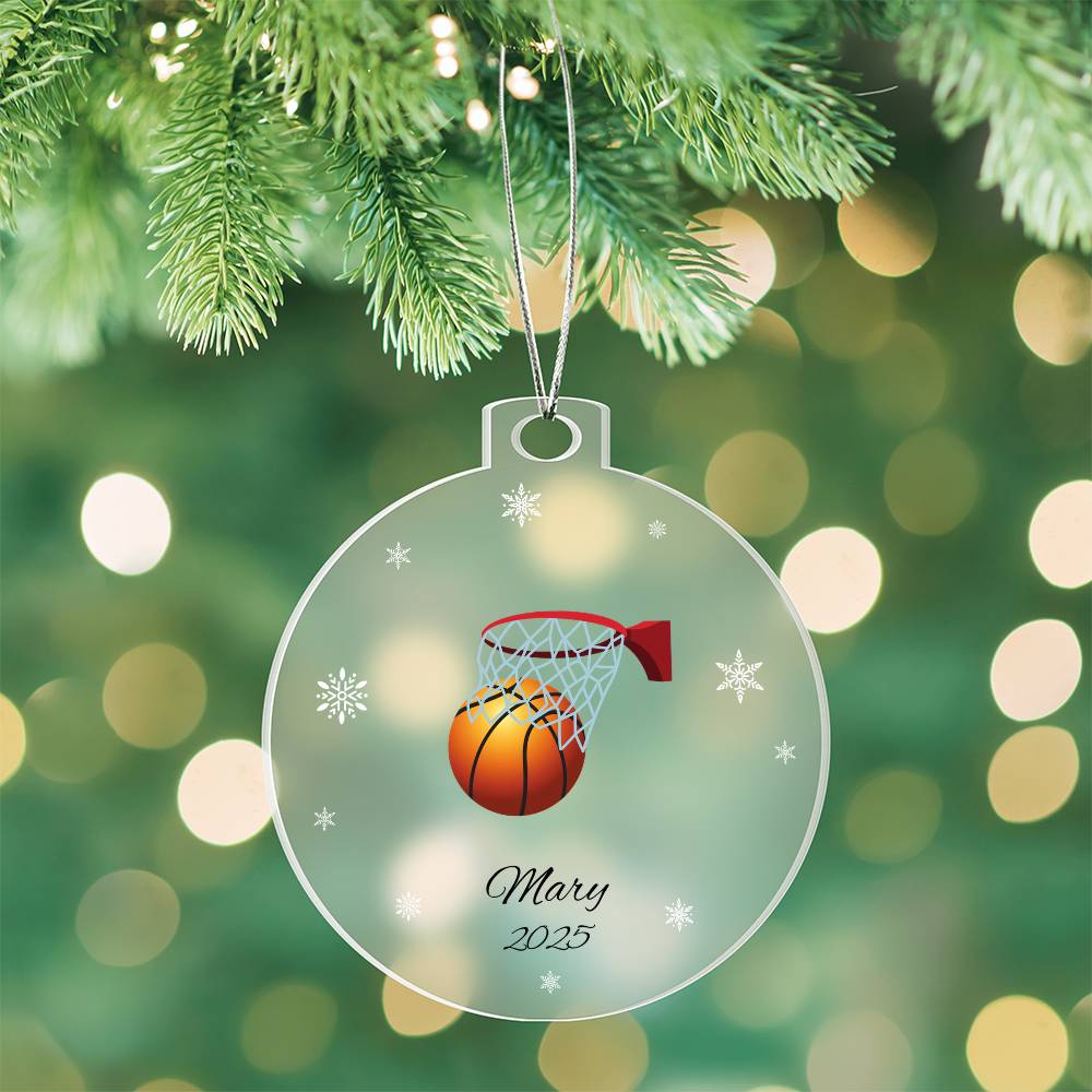 baseball christmas tree ornament Acrylic Ornament Plaque