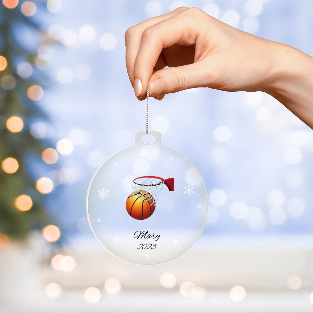 baseball christmas tree ornament Acrylic Ornament Plaque
