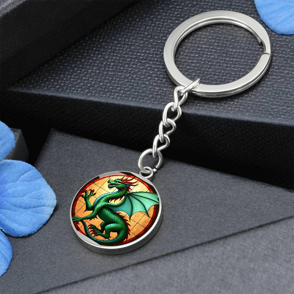 Green Dragon Pendant Necklace