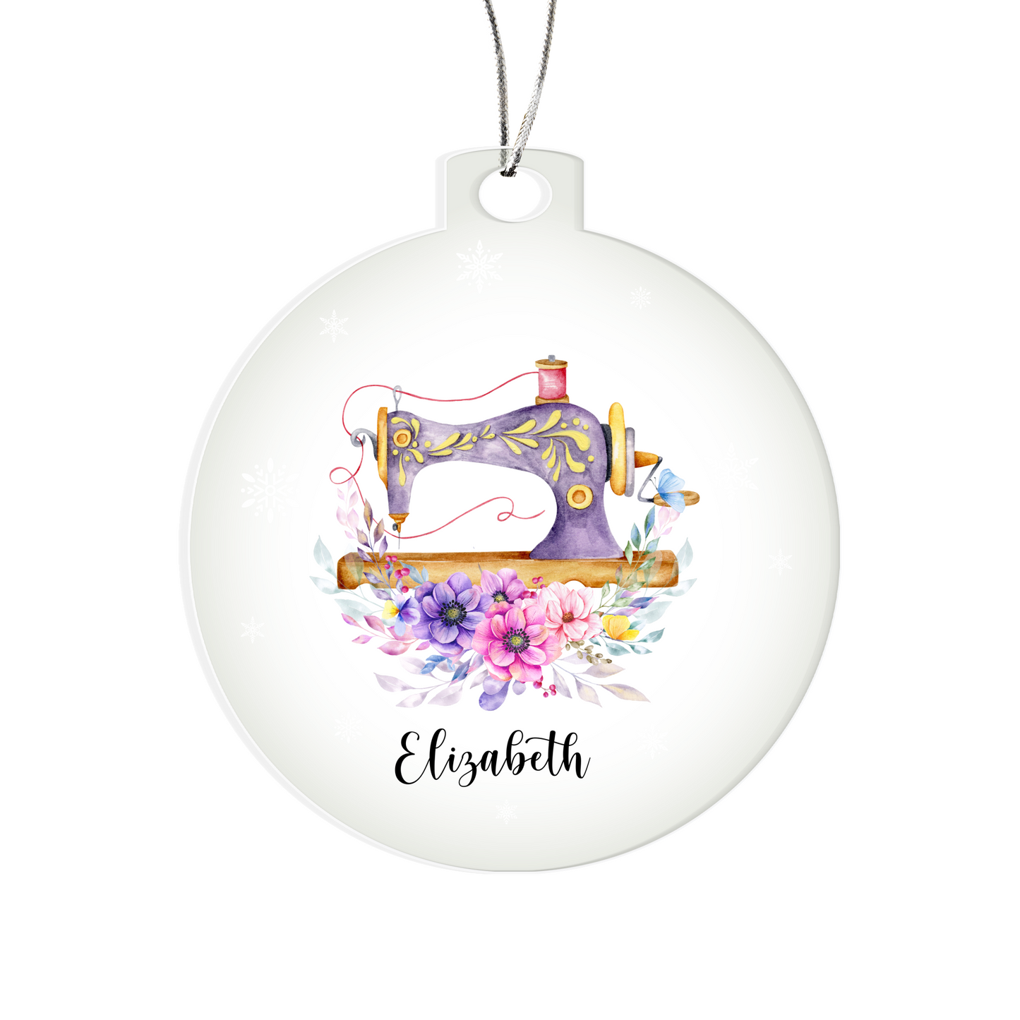 Sewing Machine Christmas Tree Ornament