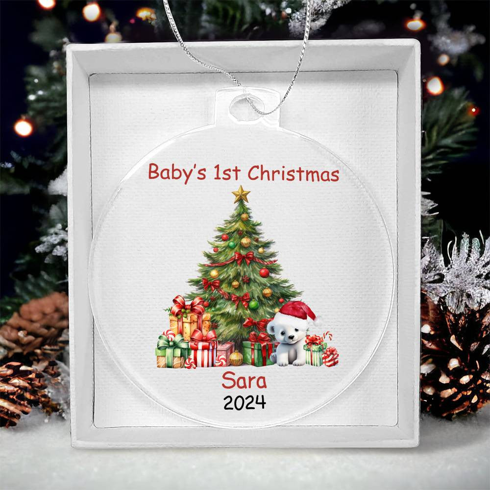 Baby's 1st Christmas Ornament-[Heartfelt Family Gift]