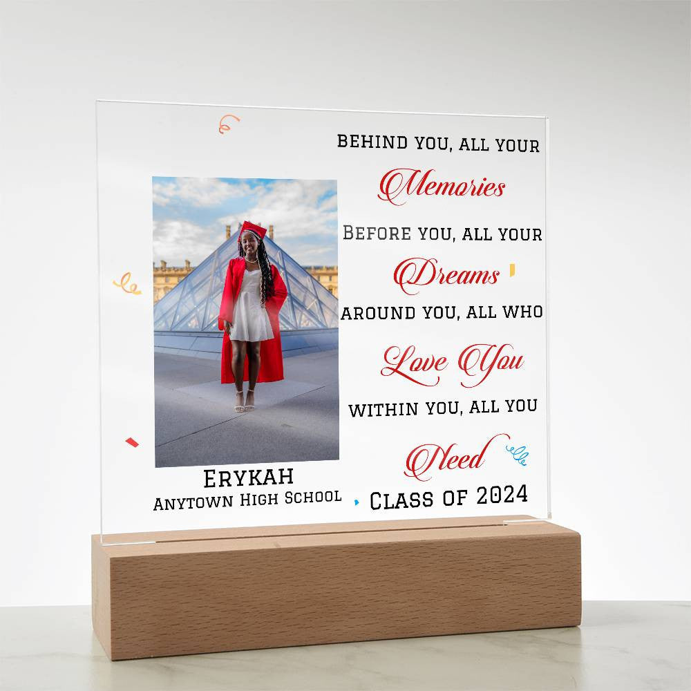 Personalized Graduation Gift, Class of 2025, 6 Text Colors-[Heartfelt Family Gift]