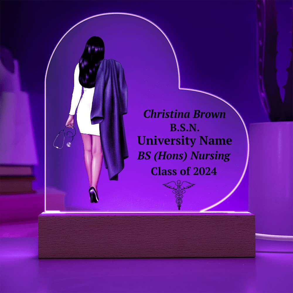 Personalized Nursing Graduation LED Plaque Gift-[Heartfelt Family Gift]