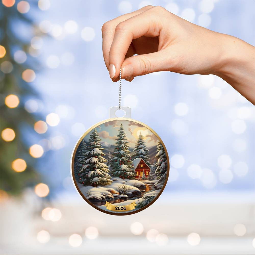Winter Woodland Christmas Tree Ornament-[Heartfelt Family Gift]