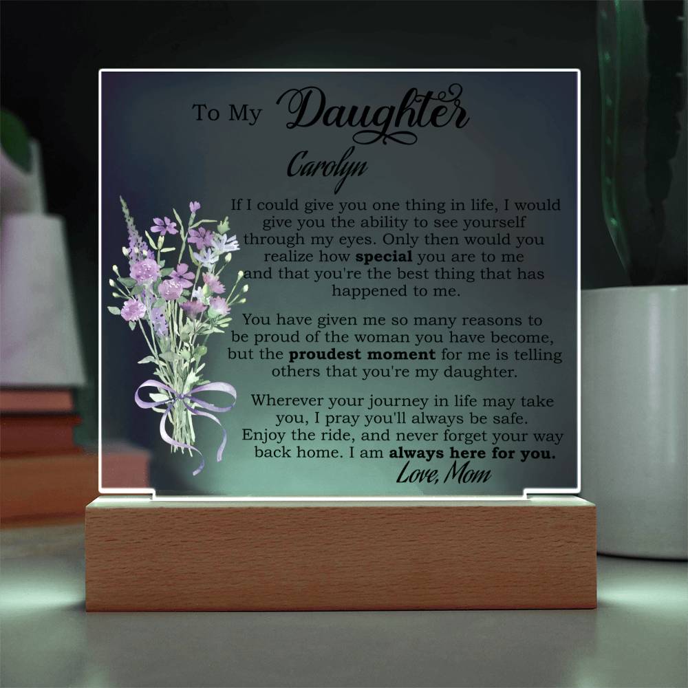 Personalized Daughter Plaque