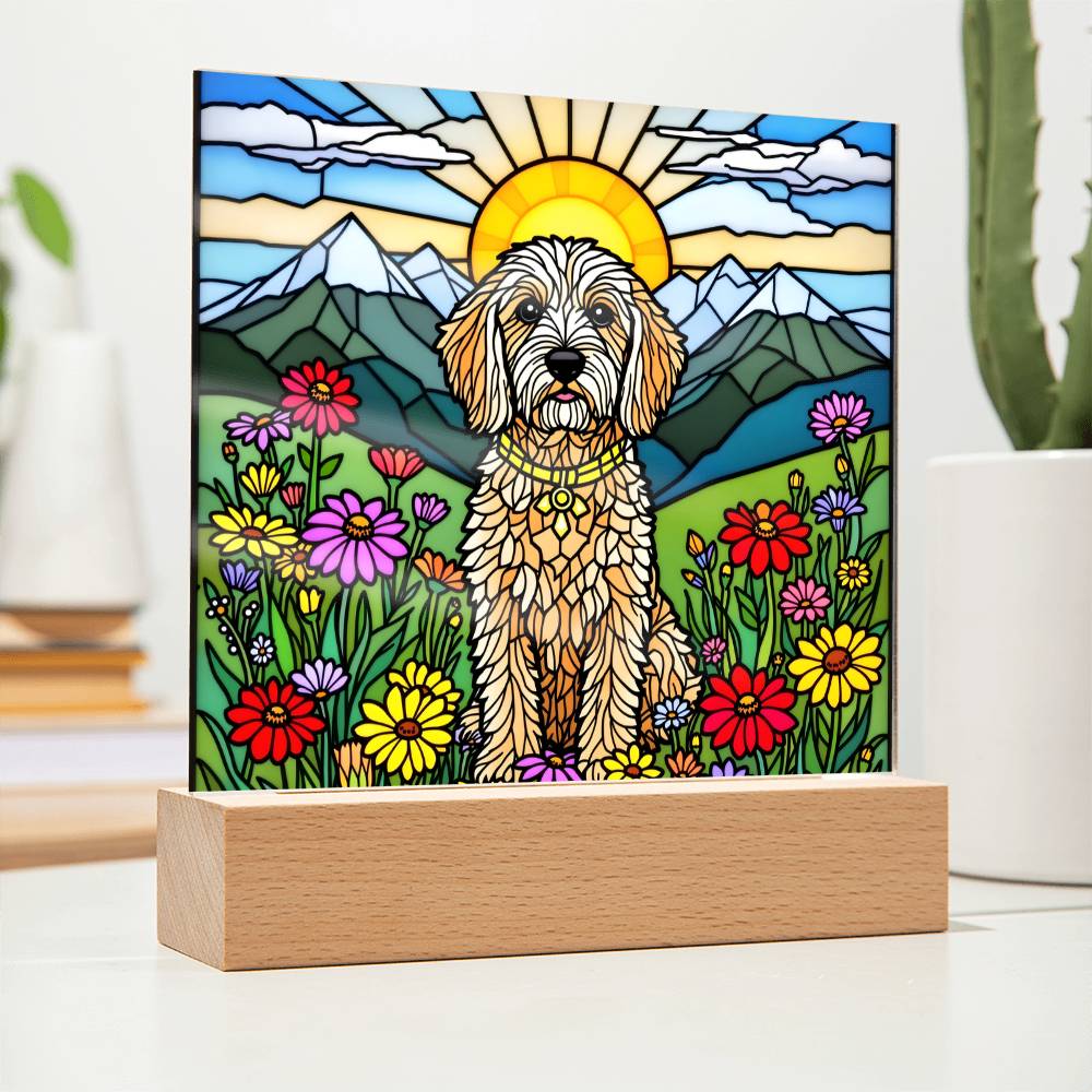 Labradoodle Lighted Plaque