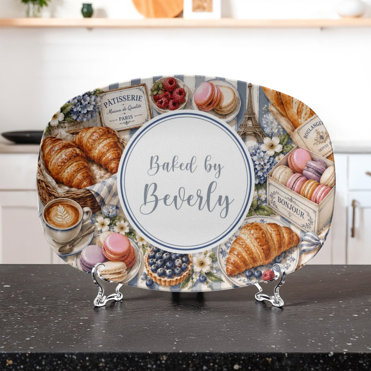French Country Inspired Pastry Serving Tray