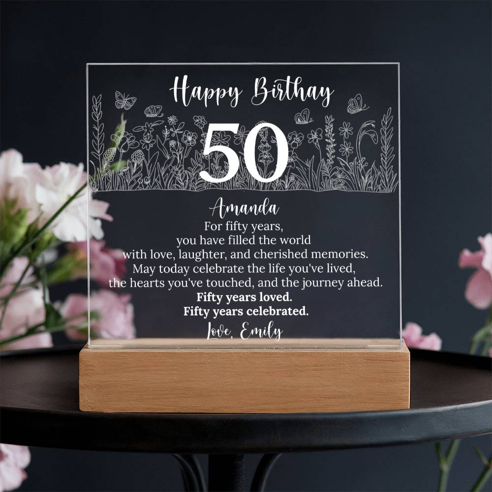 Acrylic Square Plaque
