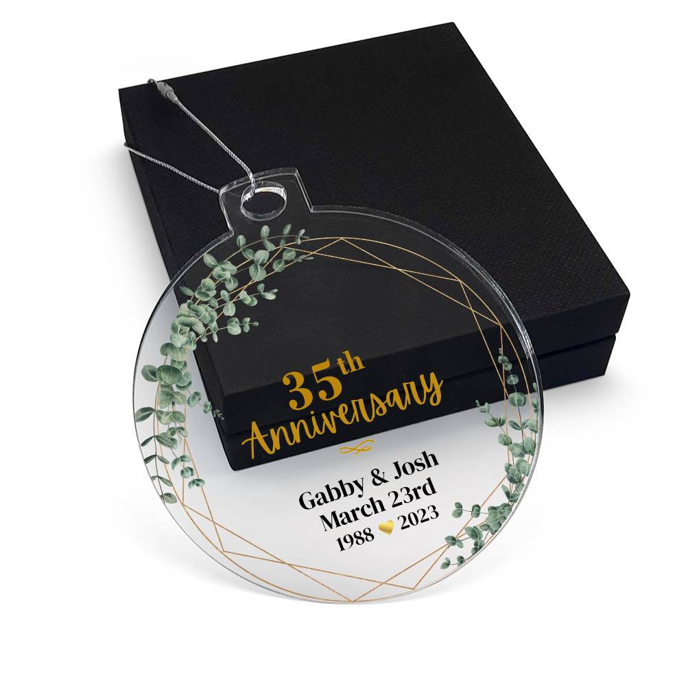 35th Wedding Anniversary Ornament-[Heartfelt Family Gift]