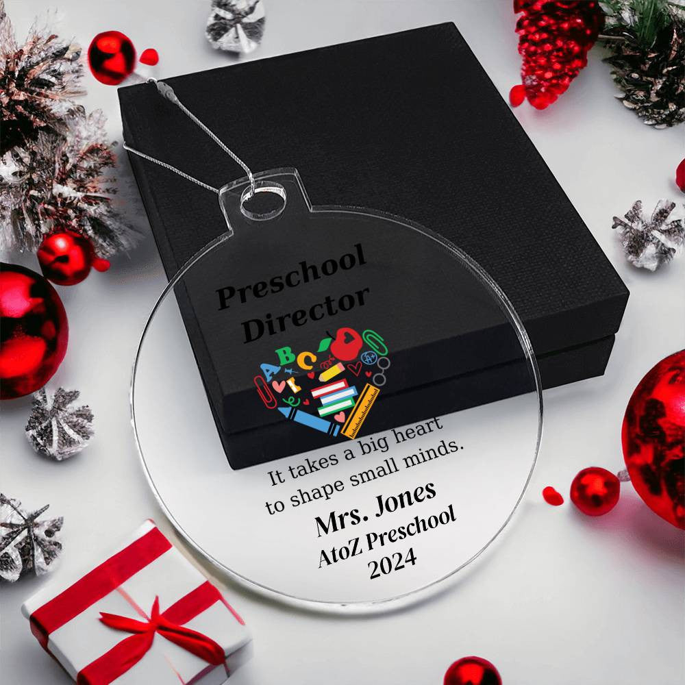 Preschool Director Christmas Ornament-[Heartfelt Family Gift]