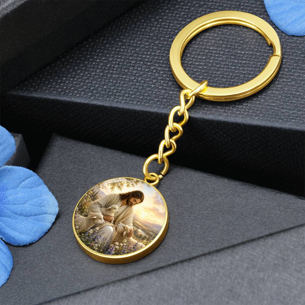 Personalized Jesus and Lamb Necklace