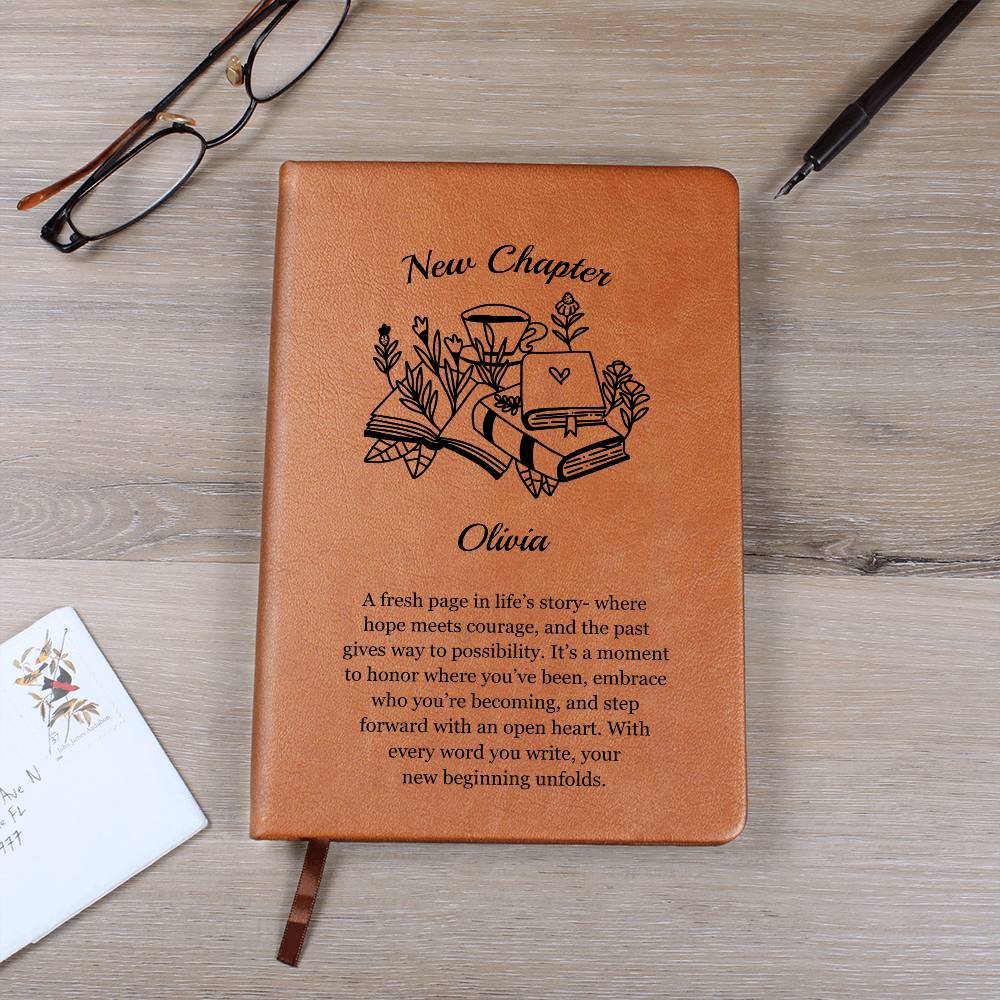 Personalized New Chapter Vegan Leather Journal