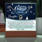 Daughter Christmas LED Acrylic Heart Necklace and Plaque Gift Set-[Heartfelt Family Gift]