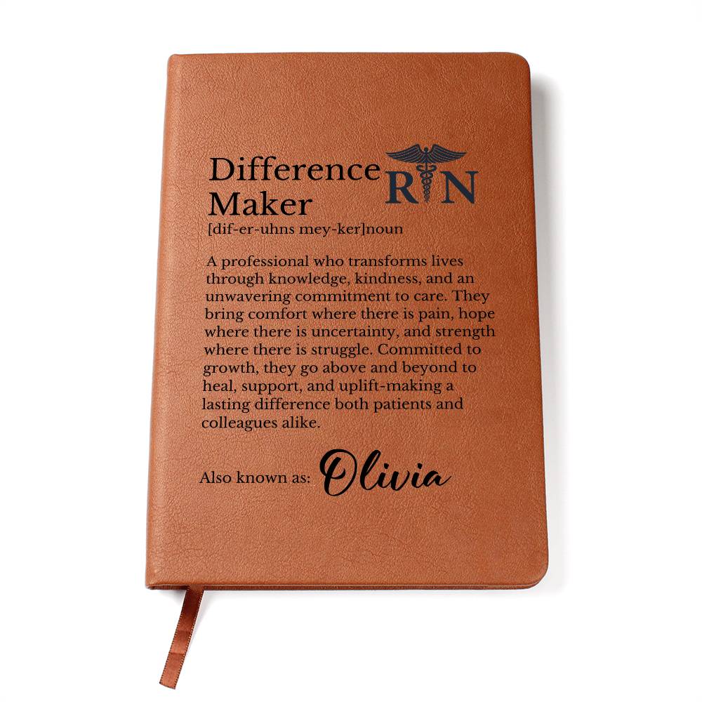 Difference Maker Journal for RN Nurse