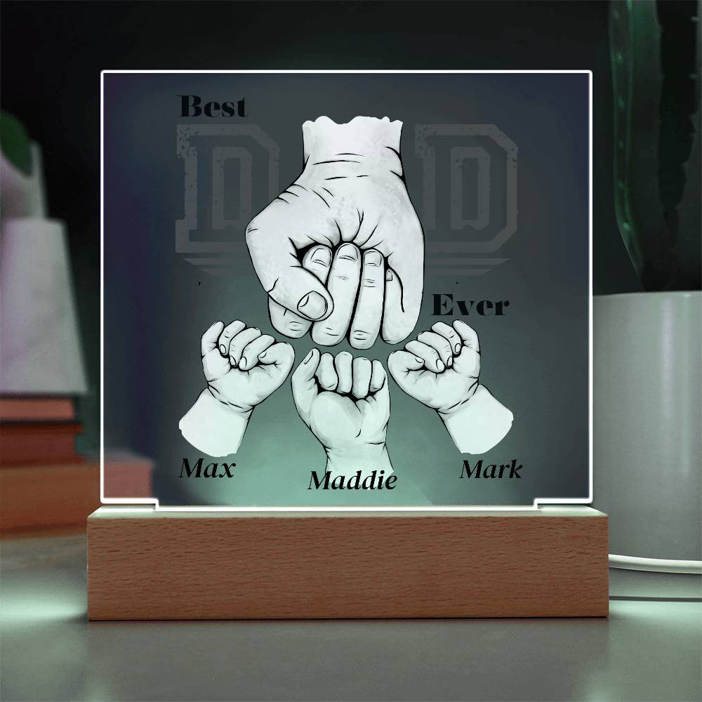 Best Dad Ever Acrylic Plaque-[Heartfelt Family Gift]
