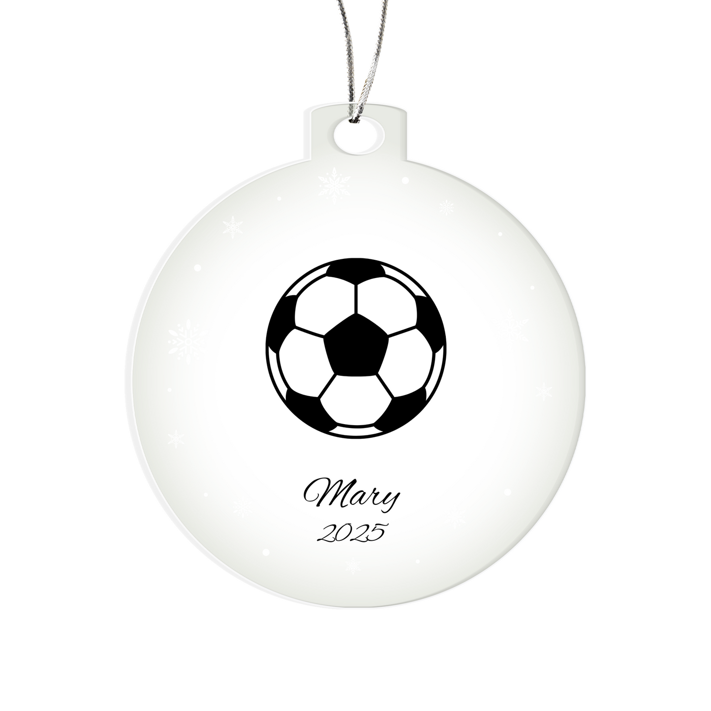 Soccer Christmas tree ornament