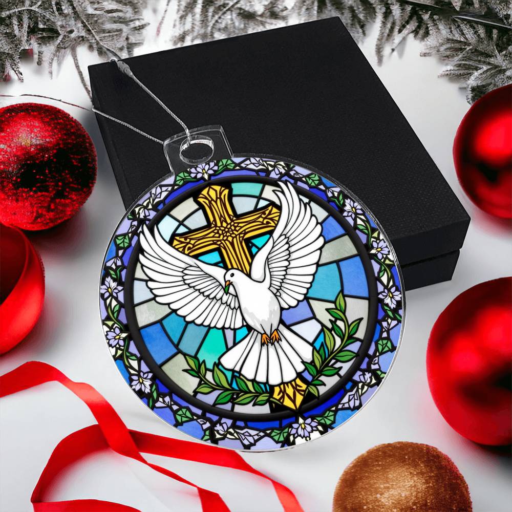 Dove Acrylic Ornament Plaque