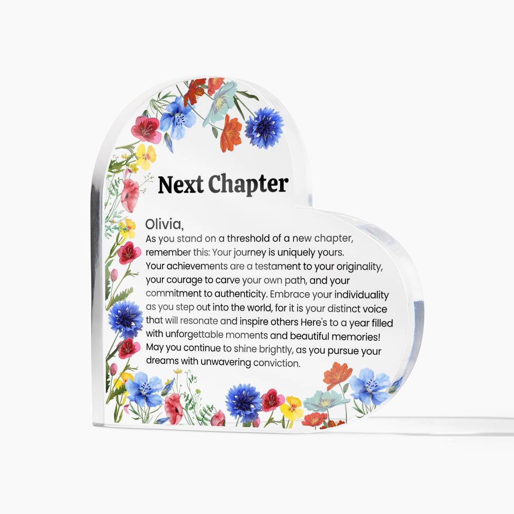 Acrylic Heart Plaque