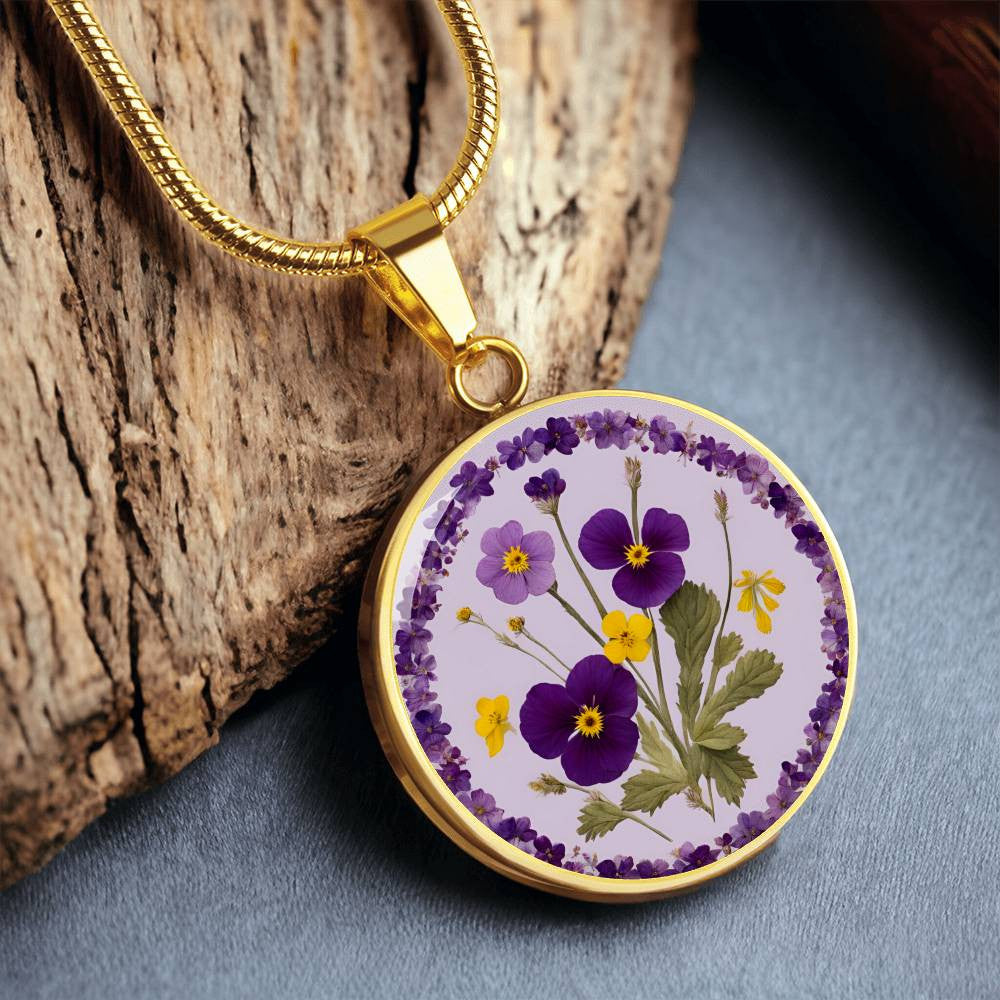 February Birth Flowers Violet Primrose-[Heartfelt Family Gift]