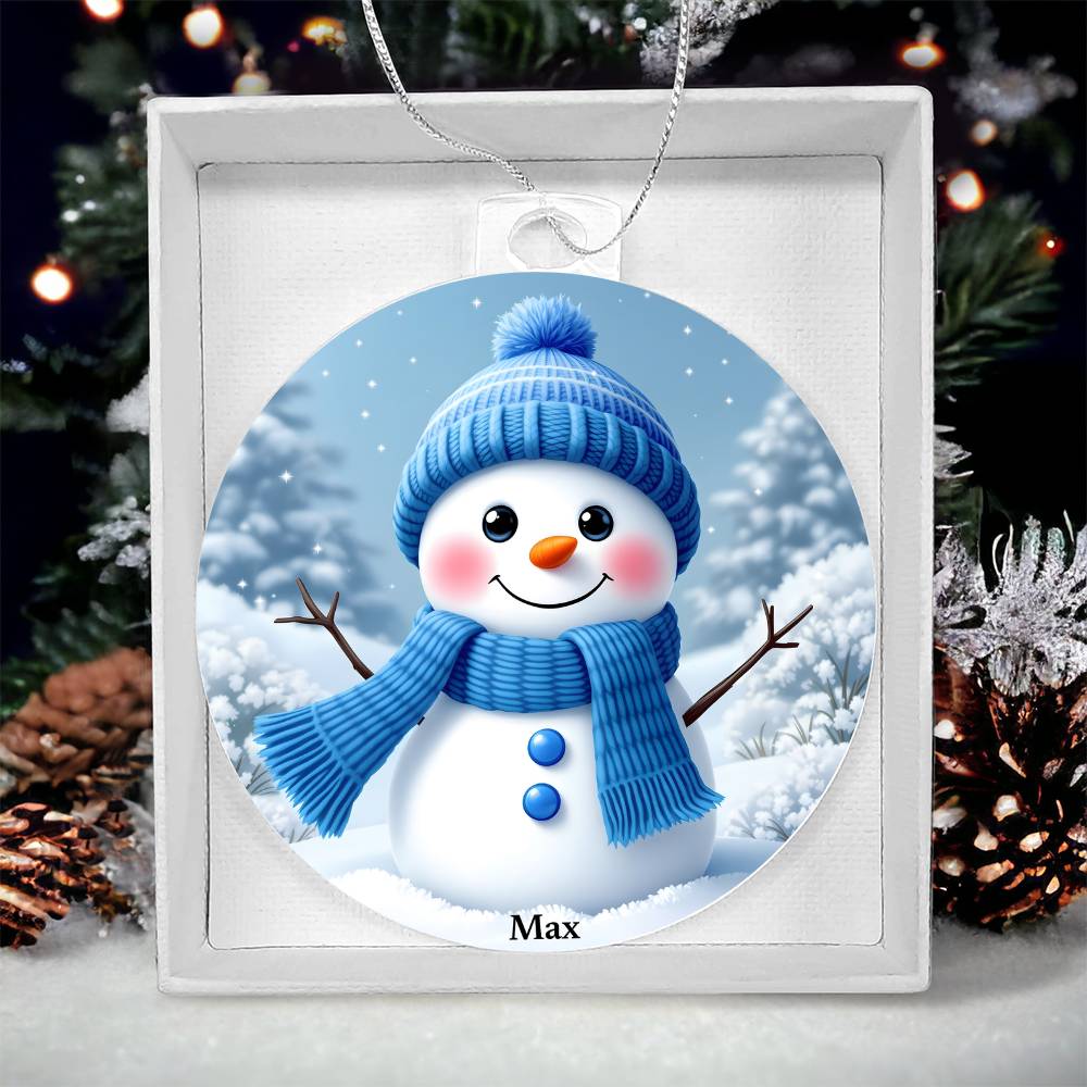 Snowman Acrylic Ornament