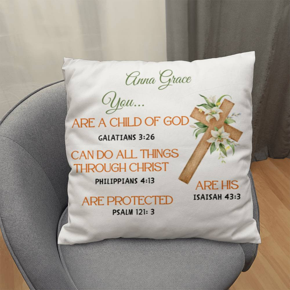 Personalized You Are Religious Quotes Classic Pillow-[Heartfelt Family Gift]