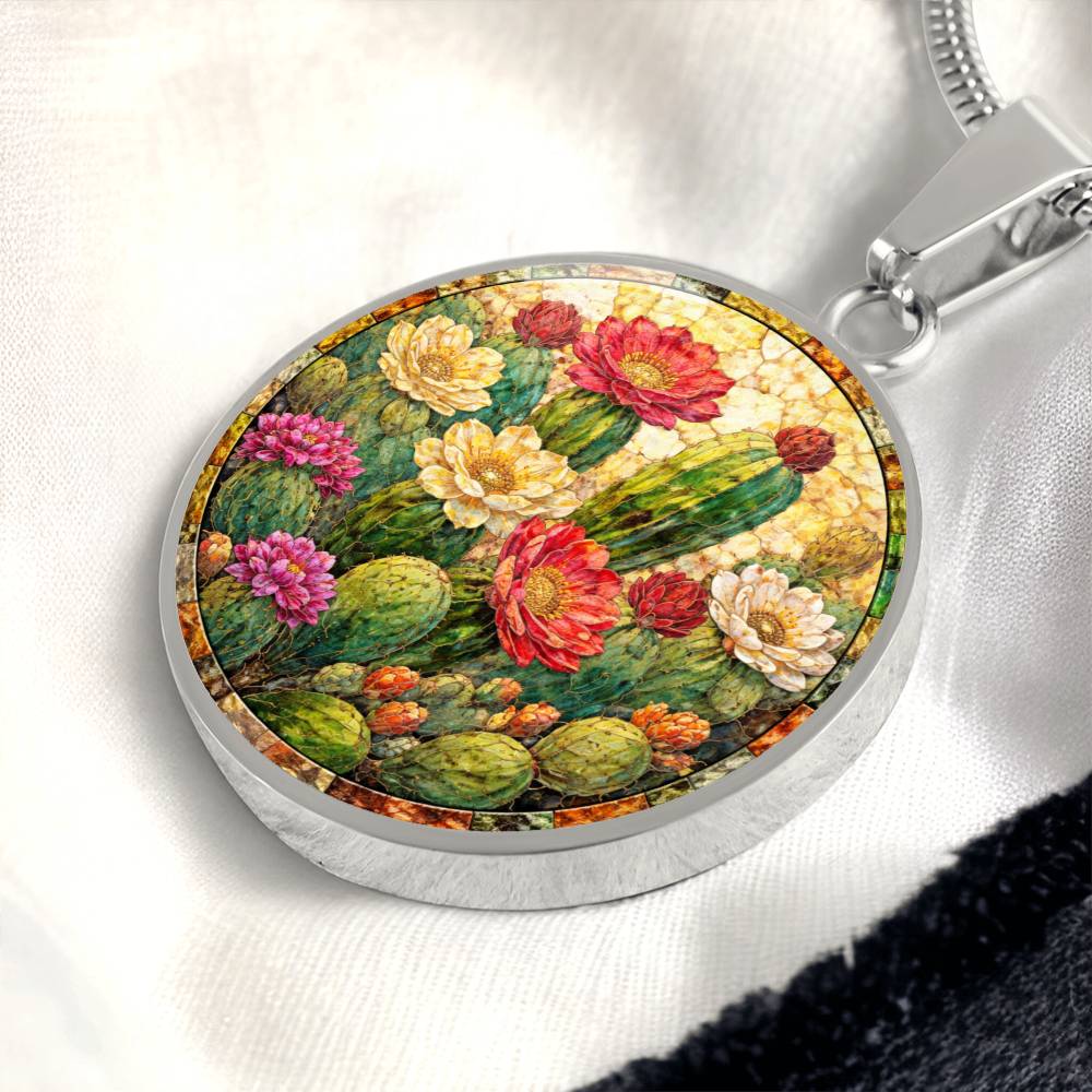 Cactus Personalized Engraved Necklace Bracelet or Keychain