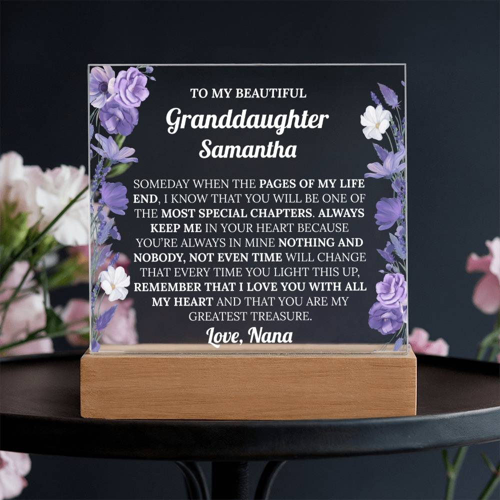 Personalized Granddaughter  Acrylic Plaque