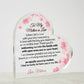 Mother in Law Heart Acrylic Plaque-[Heartfelt Family Gift]
