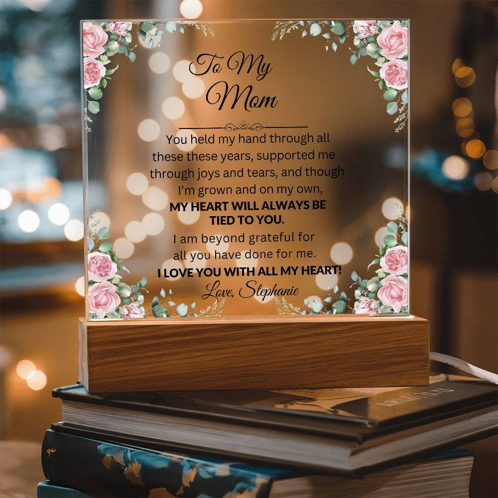 To My Mom Personalized Acrylic Plaque Gift-[Heartfelt Family Gift]