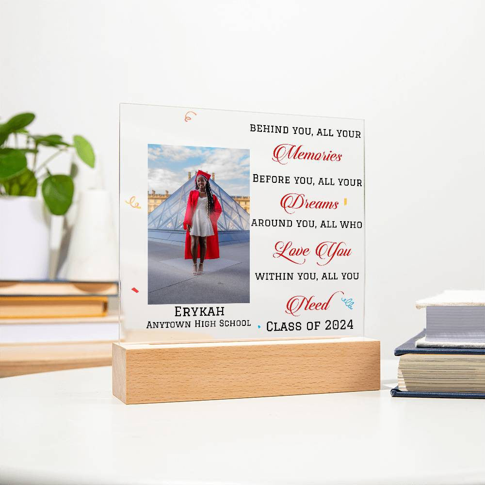 Personalized Graduation Gift, Class of 2025, 6 Text Colors-[Heartfelt Family Gift]